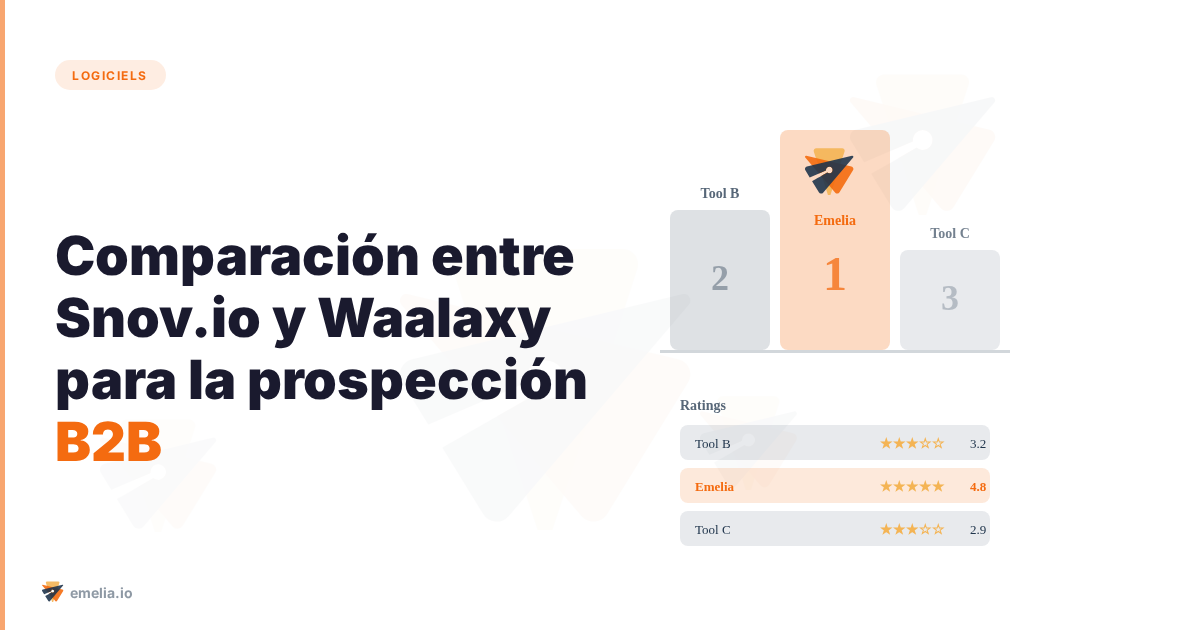 Comparación entre Snov.io y Waalaxy para la prospección B2B