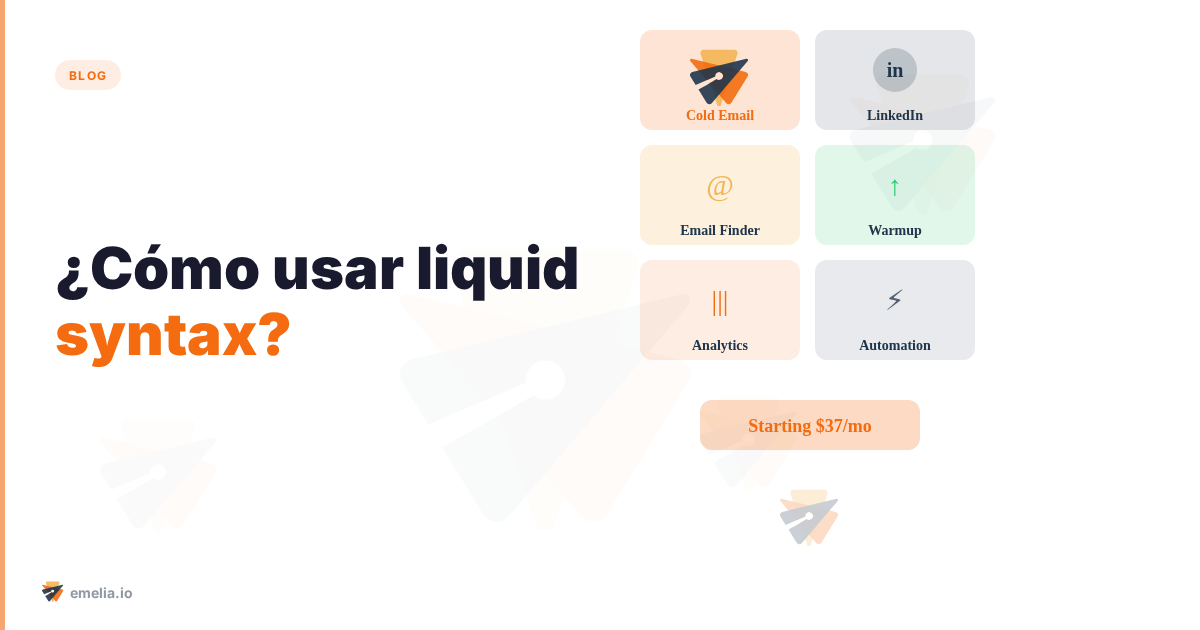 ¿Cómo usar liquid syntax?