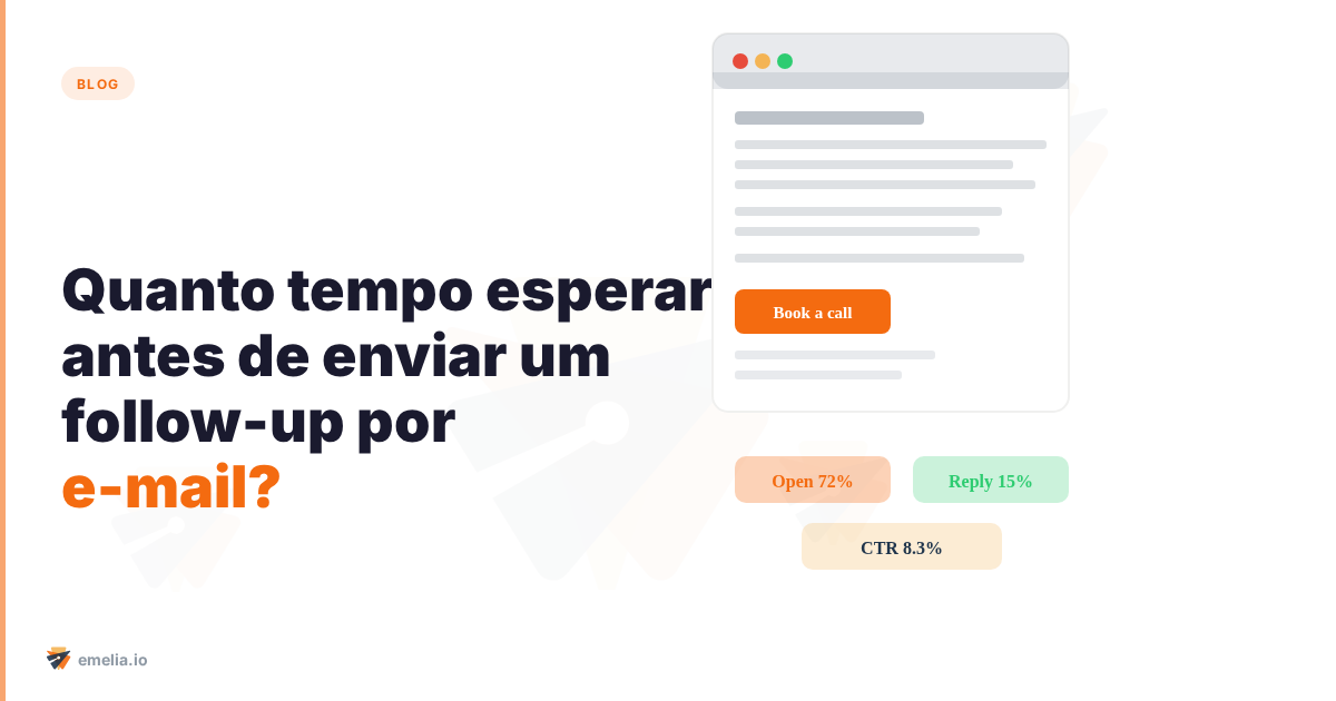 Quanto tempo esperar antes de enviar um follow-up por e-mail?