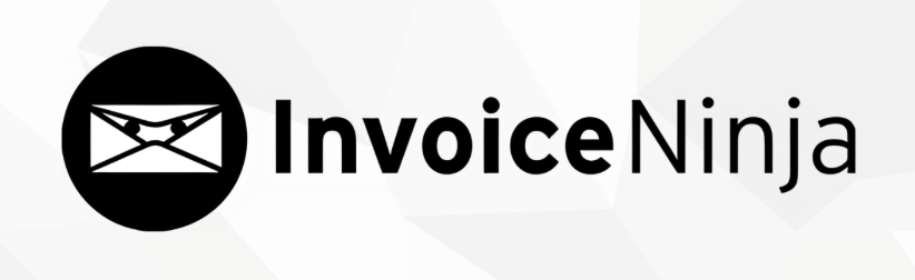 Envelope with eyes (Ninja) and Invoice Ninja written in black on a white background