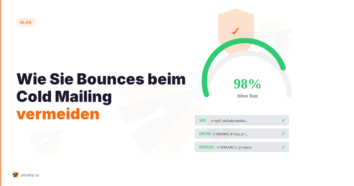 Wie Sie Bounces beim Cold Mailing vermeiden