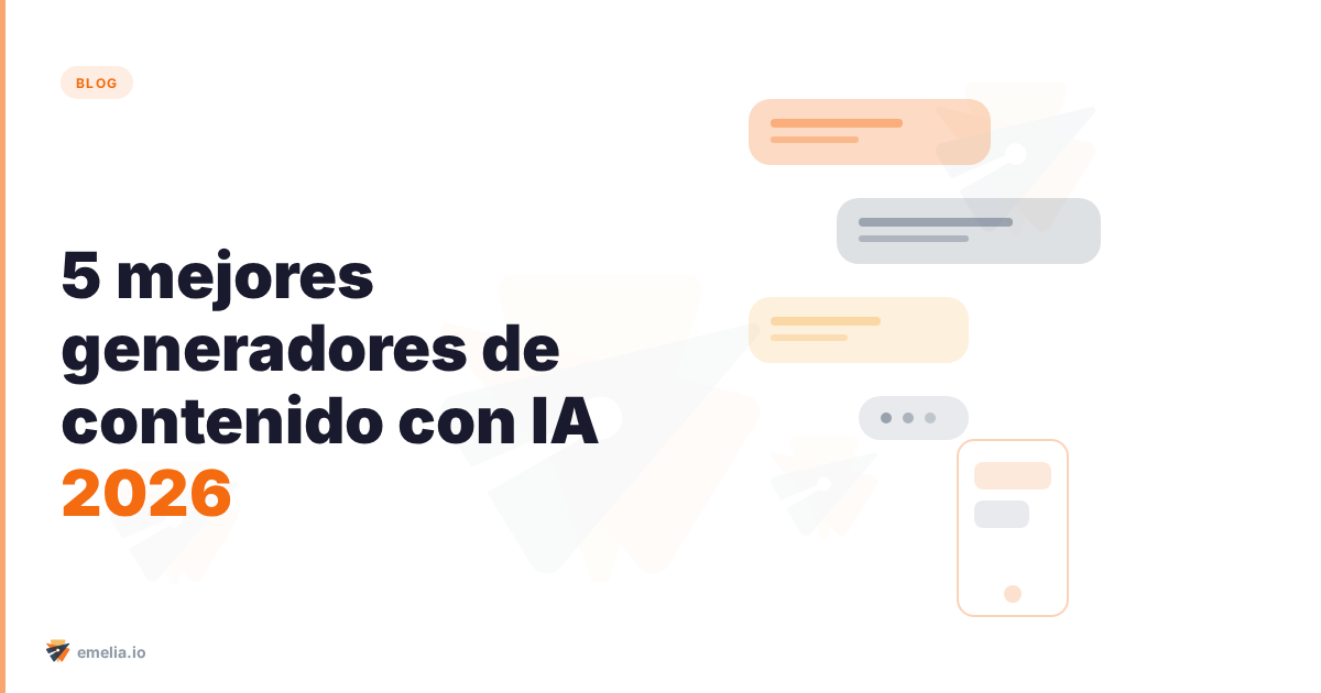 5 mejores generadores de contenido con IA 2026 (cold email)