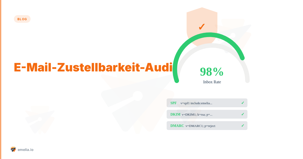 E-Mail-Zustellbarkeit-Audit: So überprüfen Sie Ihre Reputation