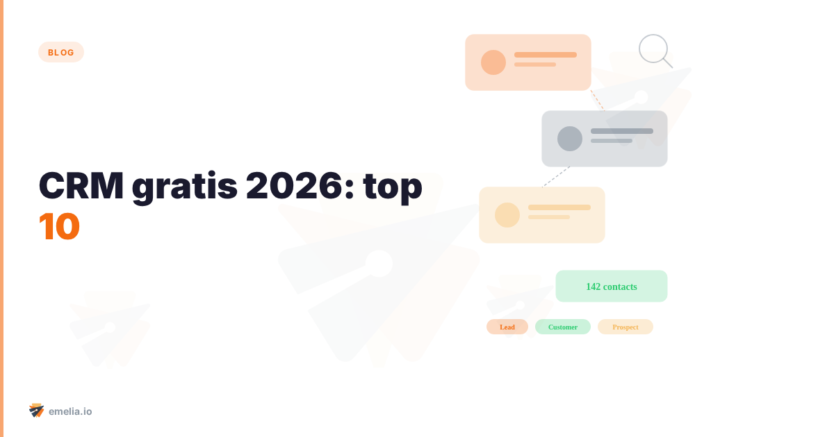 CRM gratis 2026: top 10 (y combo cold email para empezar)