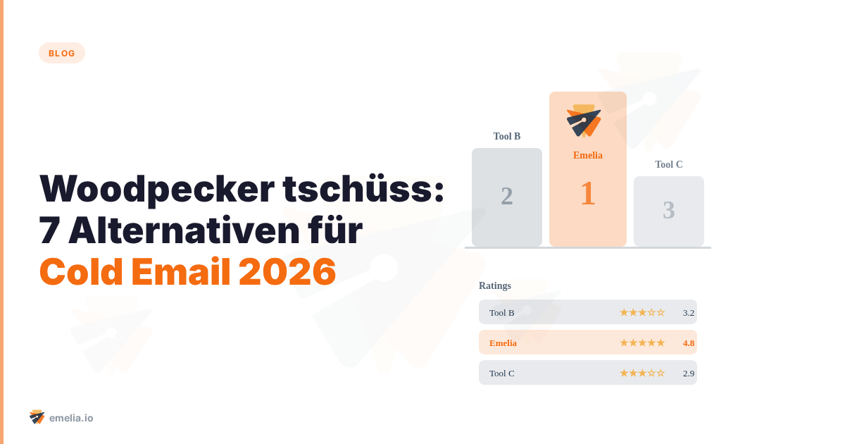 Woodpecker tschüss: 7 Alternativen für Cold Email 2026