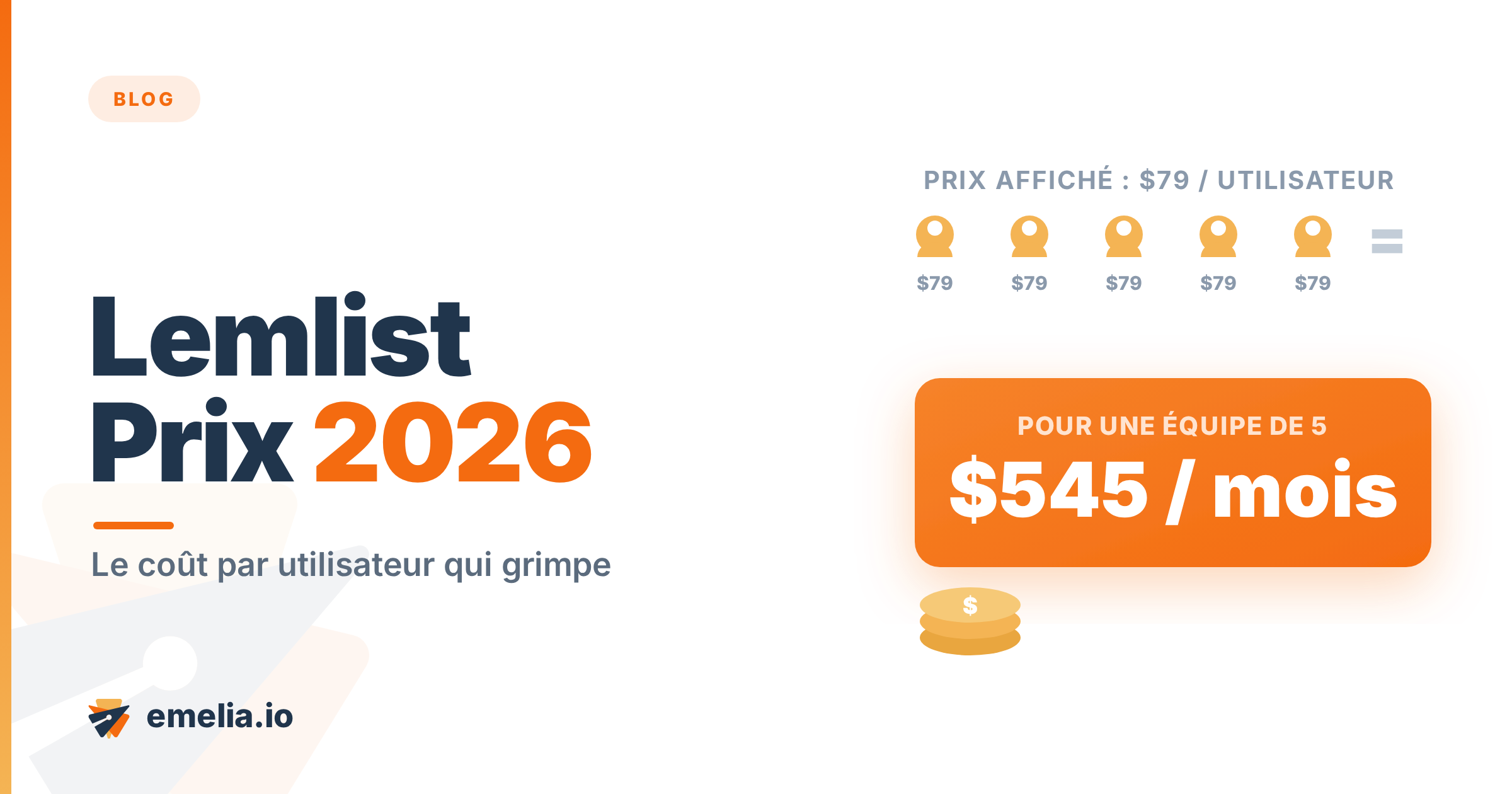 Lemlist Prix 2026 : combien ça coûte vraiment (par utilisateur)