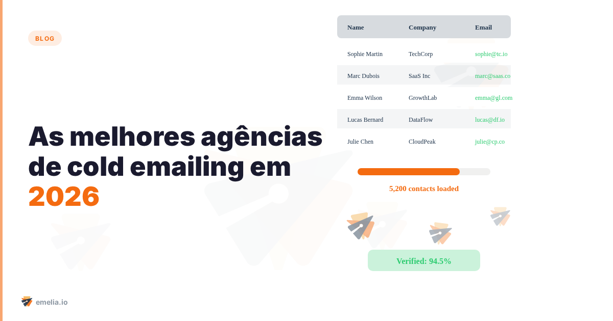 As melhores agências de cold emailing em 2026
