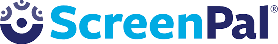 Screen written in light blue and Pal in dark blue