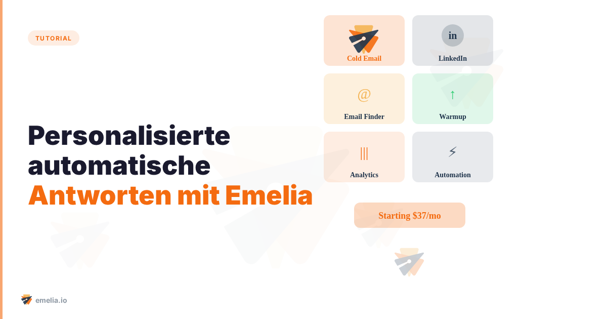 Personalisierte automatische Antworten mit Emelia: entdecken Sie Magic Reply und Auto Magic Reply