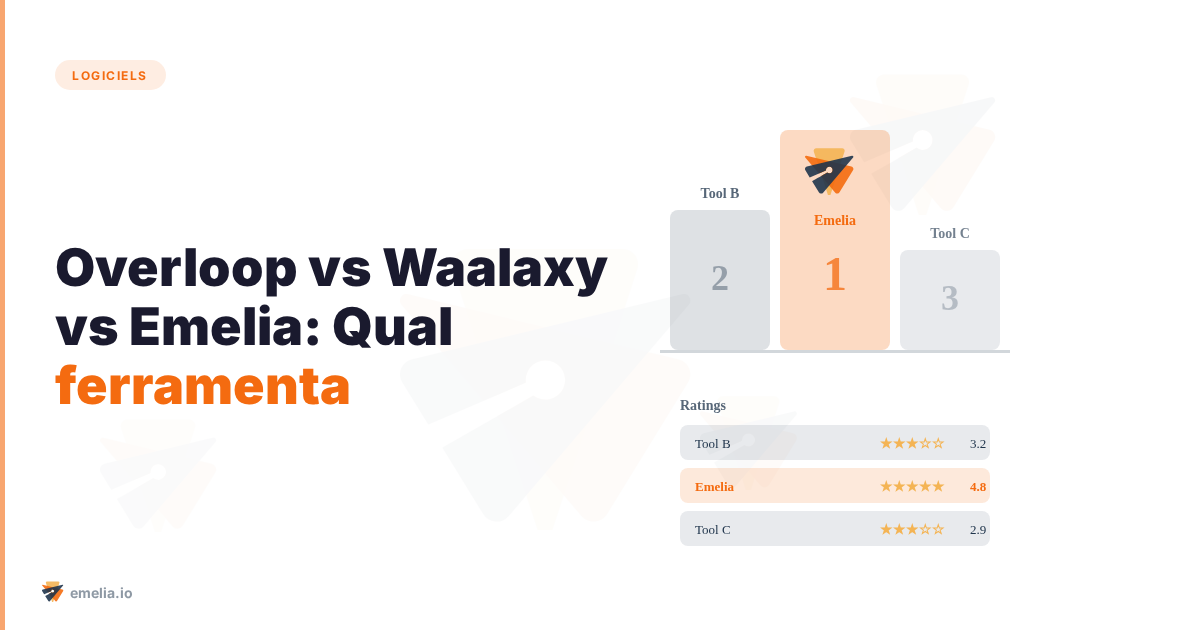 Overloop vs Waalaxy vs Emelia: Qual ferramenta para impulsionar sua prospecção B2B?