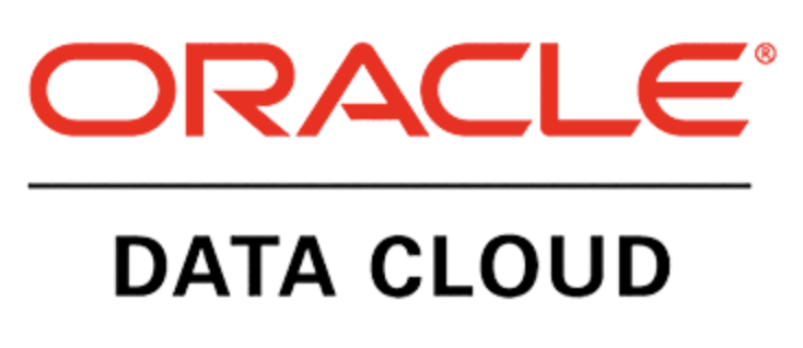 Oracle written in red and below Data Cloud written in black, all on a white background.