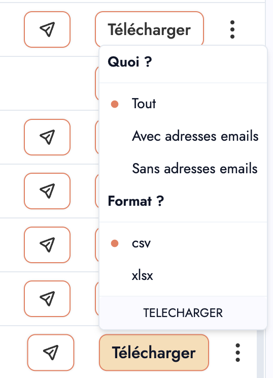 baixar os arquivos no Emelia