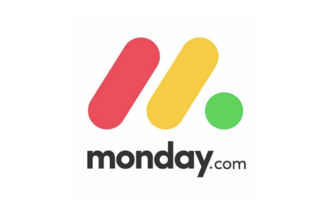 A pink line, a yellow line, and a green dot