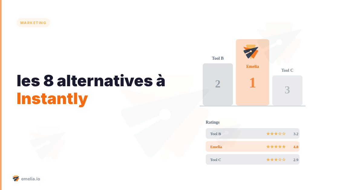 Tout ce que vous devez savoir sur les 8 alternatives à Instantly