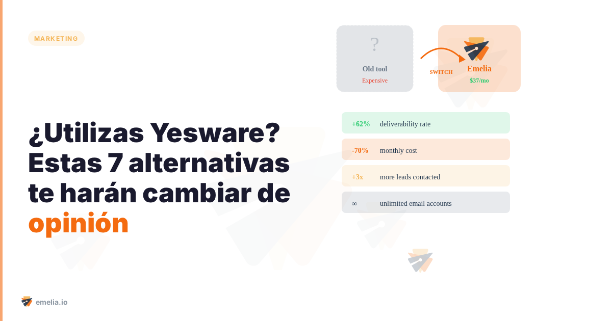 ¿Utilizas Yesware? Estas 7 alternativas te harán cambiar de opinión.