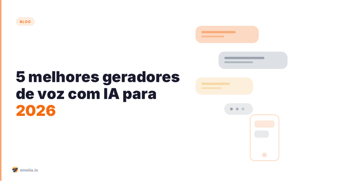 Os 5 melhores geradores de voz com IA para 2026