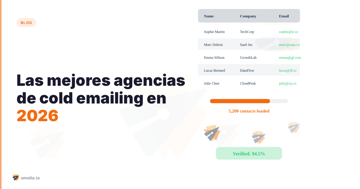 Las mejores agencias de cold emailing en 2026