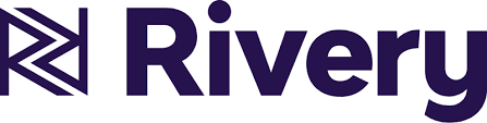 Rivery written in dark blue on a white background