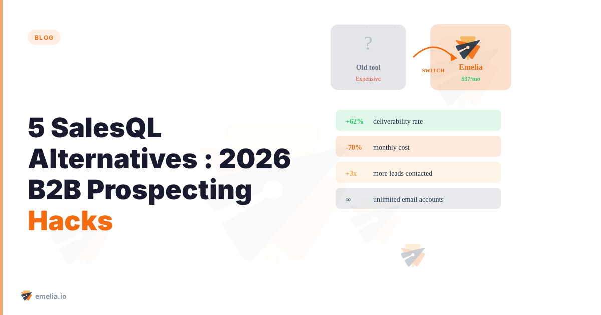 5 SalesQL Alternatives : 2026 B2B Prospecting Hacks