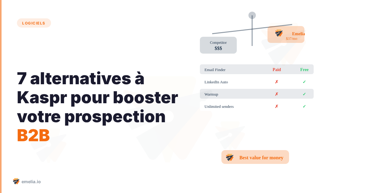 7 alternatives à Kaspr pour booster votre prospection B2B sans vider votre portefeuille
