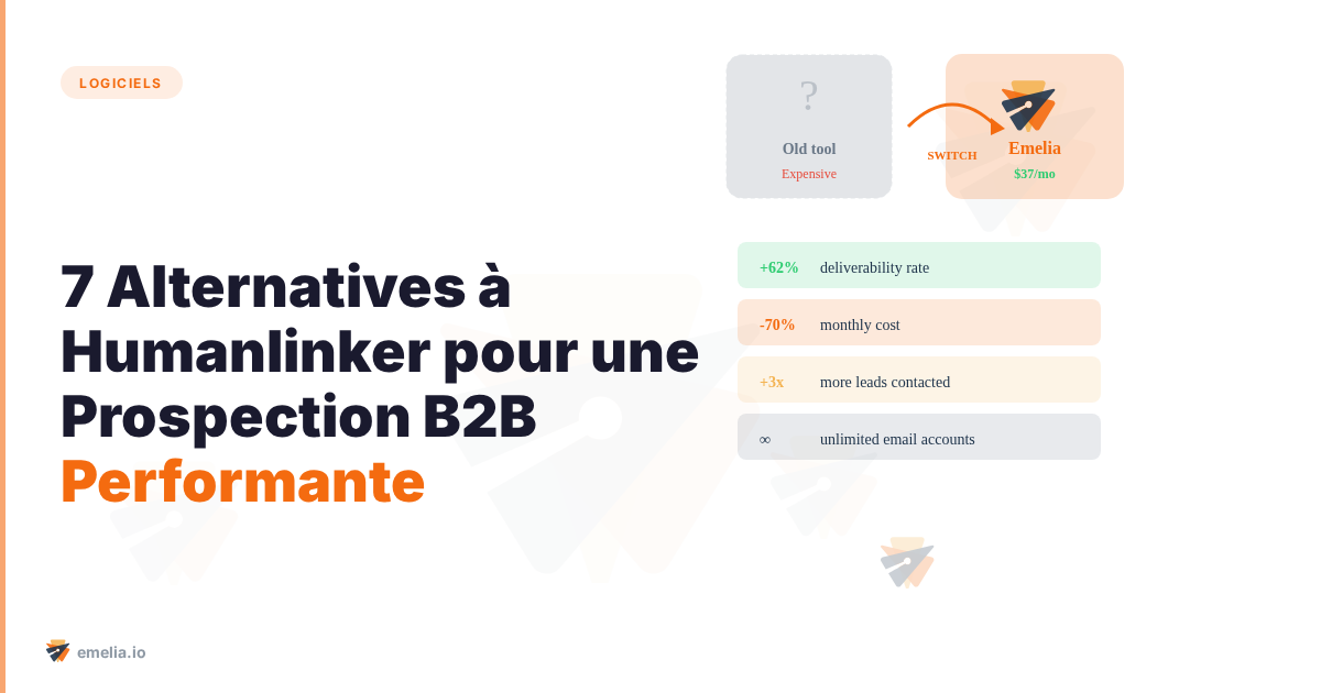 7 Alternatives à Humanlinker pour une Prospection B2B Performante sans plomber votre budget