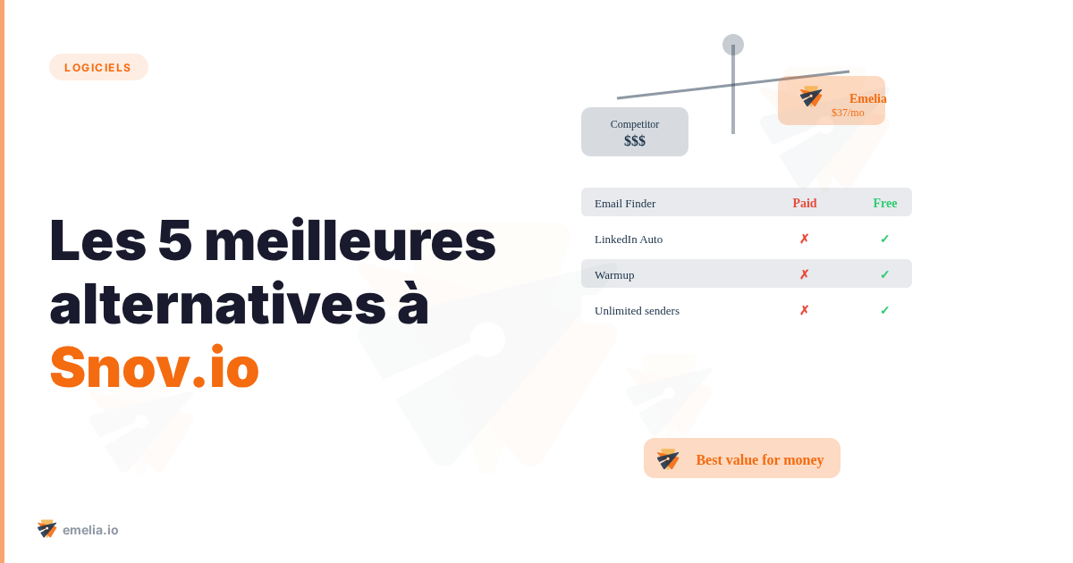 Les 5 meilleures alternatives à Snov.io