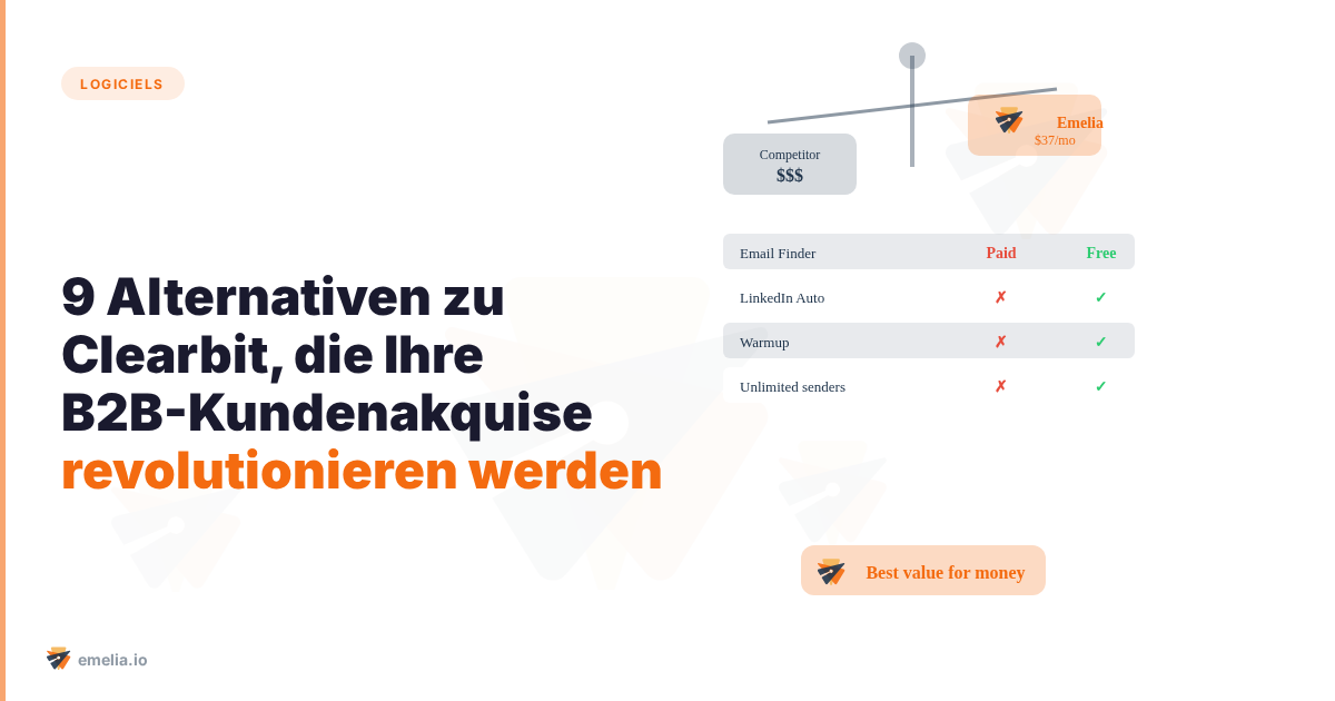 9 Alternativen zu Clearbit, die Ihre B2B-Kundenakquise revolutionieren werden (eine davon sollten Sie sich nicht entgehen lassen!)