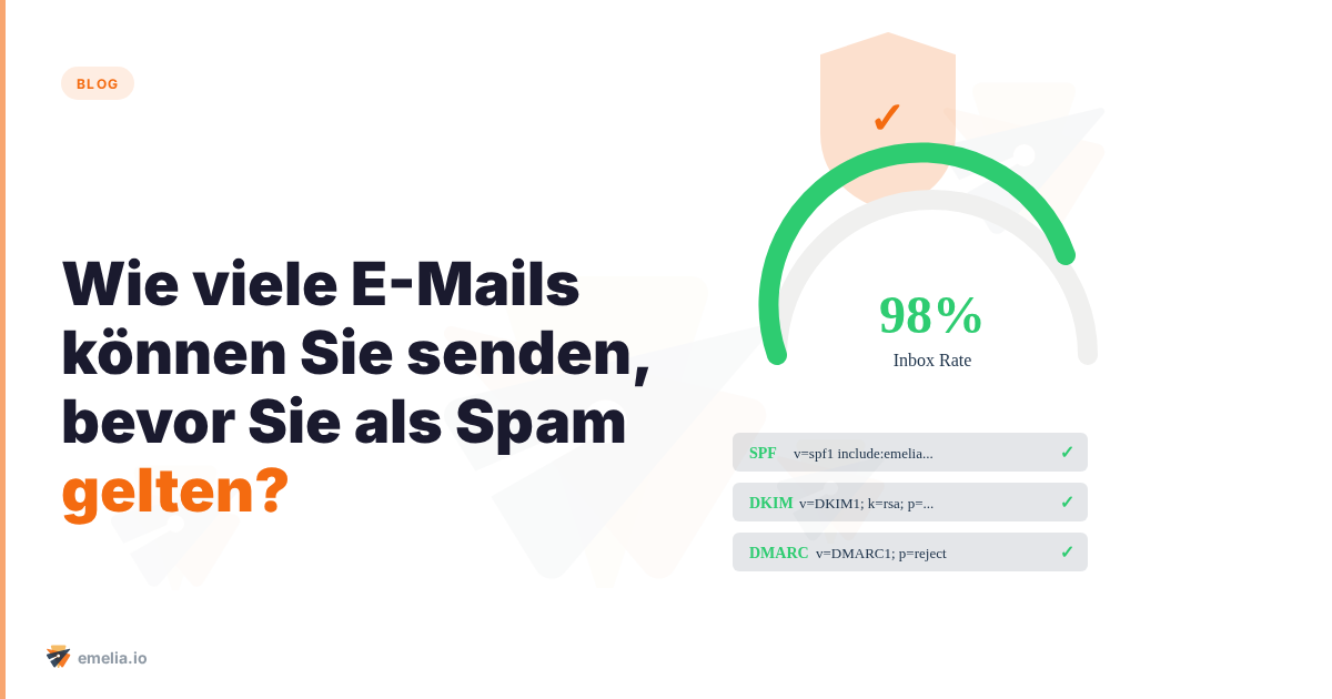 Wie viele E-Mails können Sie senden, bevor Sie als Spam gelten?