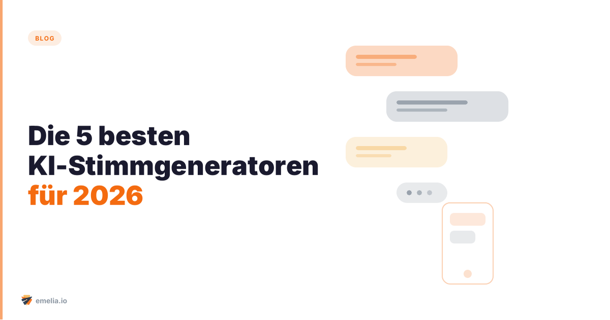 Die 5 besten KI-Stimmgeneratoren für 2026