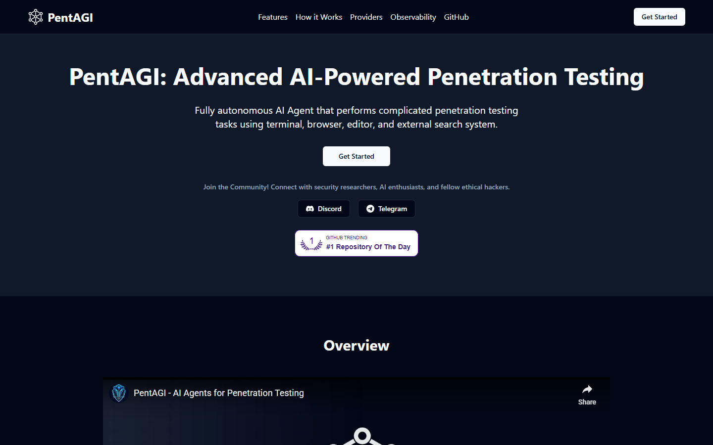 PentAGI - AI Penetration Testing Platform