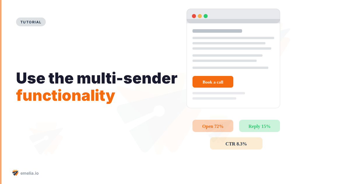 Use the multi-sender (email rotating) functionality