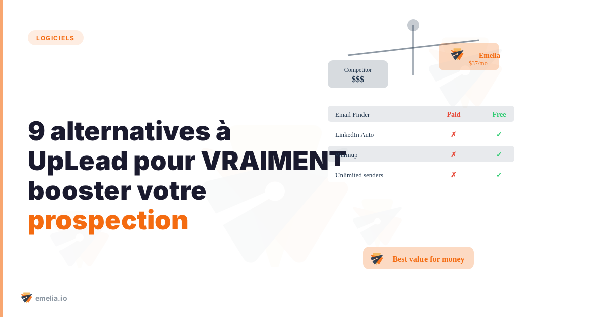 9 alternatives à UpLead pour VRAIMENT booster votre prospection