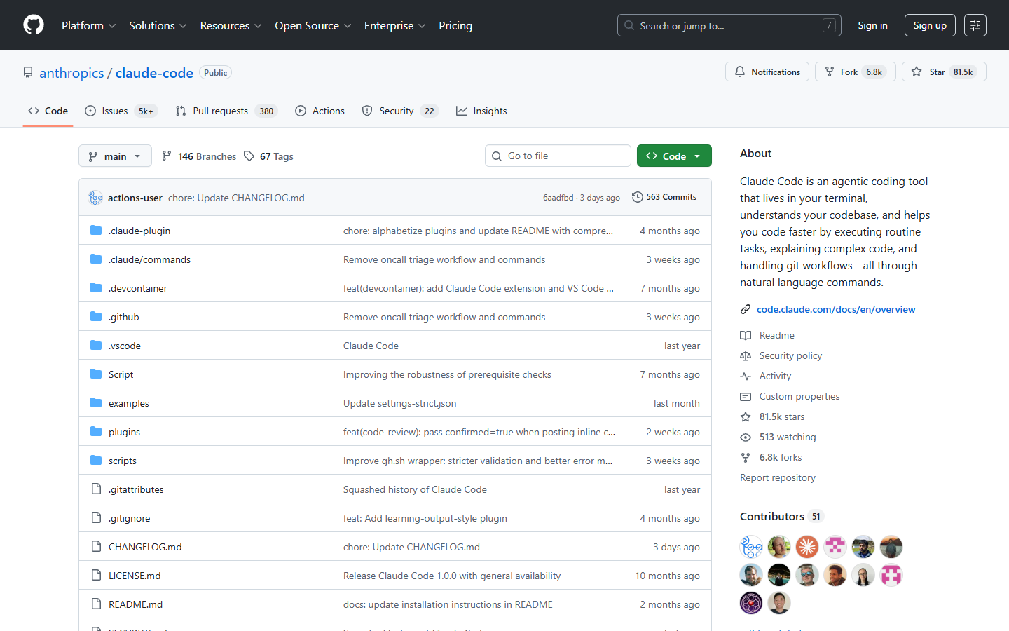 Claude Code GitHub Repository