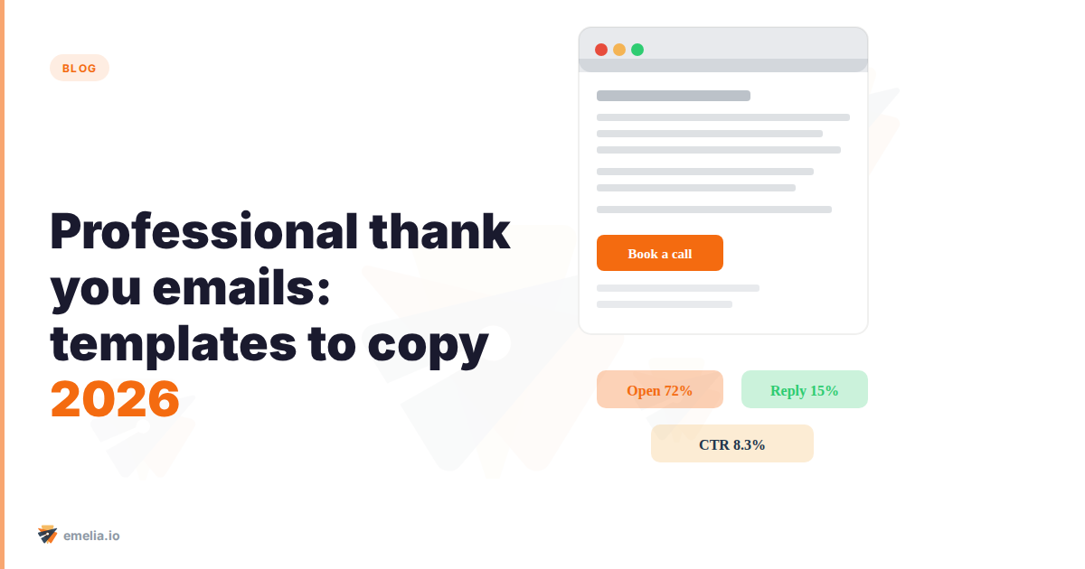 Professional thank you emails: templates to copy (2026)