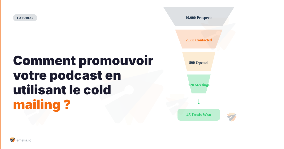 Comment promouvoir votre podcast en utilisant le cold mailing ?