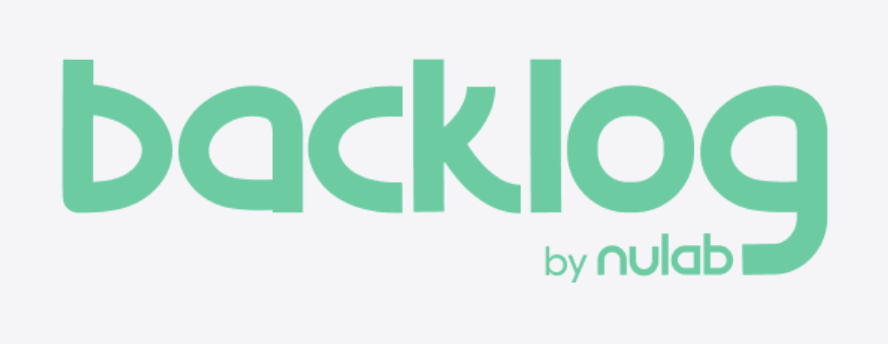 Backlog written in light green on a white background