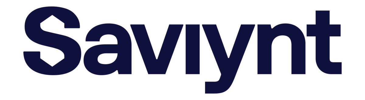 Saviynt written in large dark blue letters on a white background