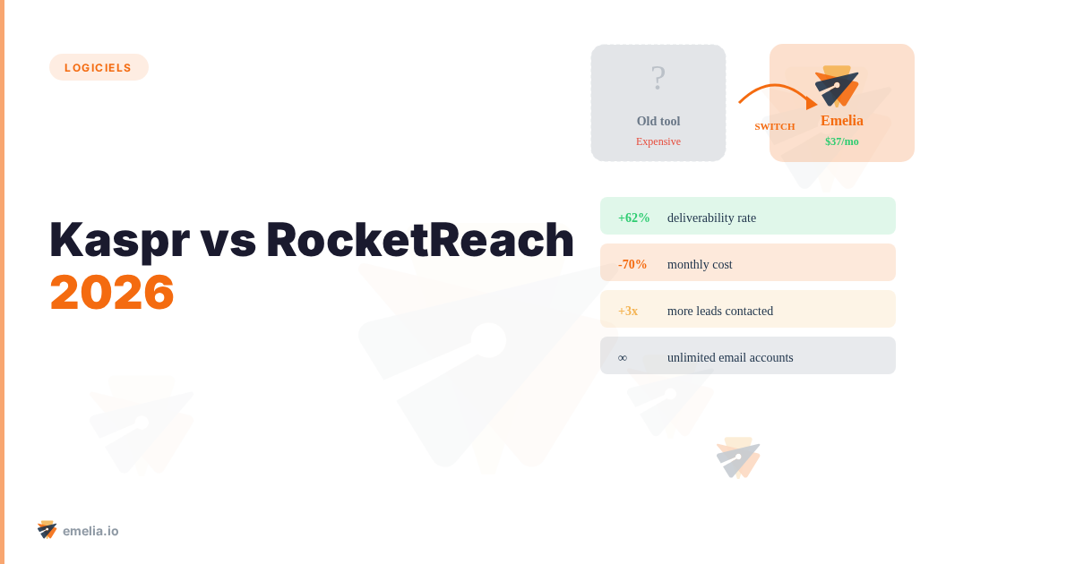Kaspr vs RocketReach: le comparatif ultime des outils de prospection B2B pour 2026