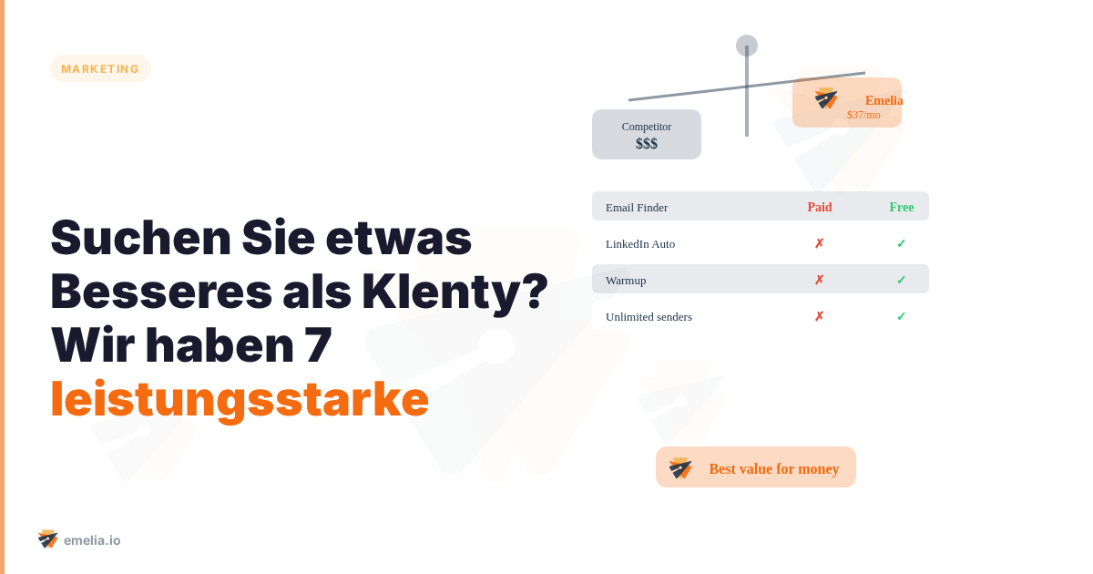 Suchen Sie etwas Besseres als Klenty? Wir haben 7 leistungsstarke Alternativen getestet.