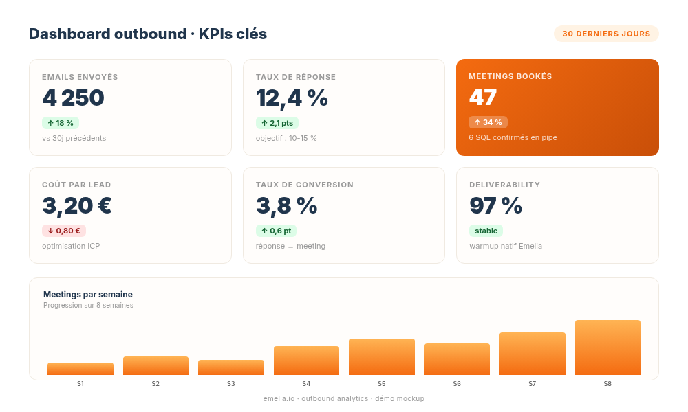Dashboard KPI outbound FR