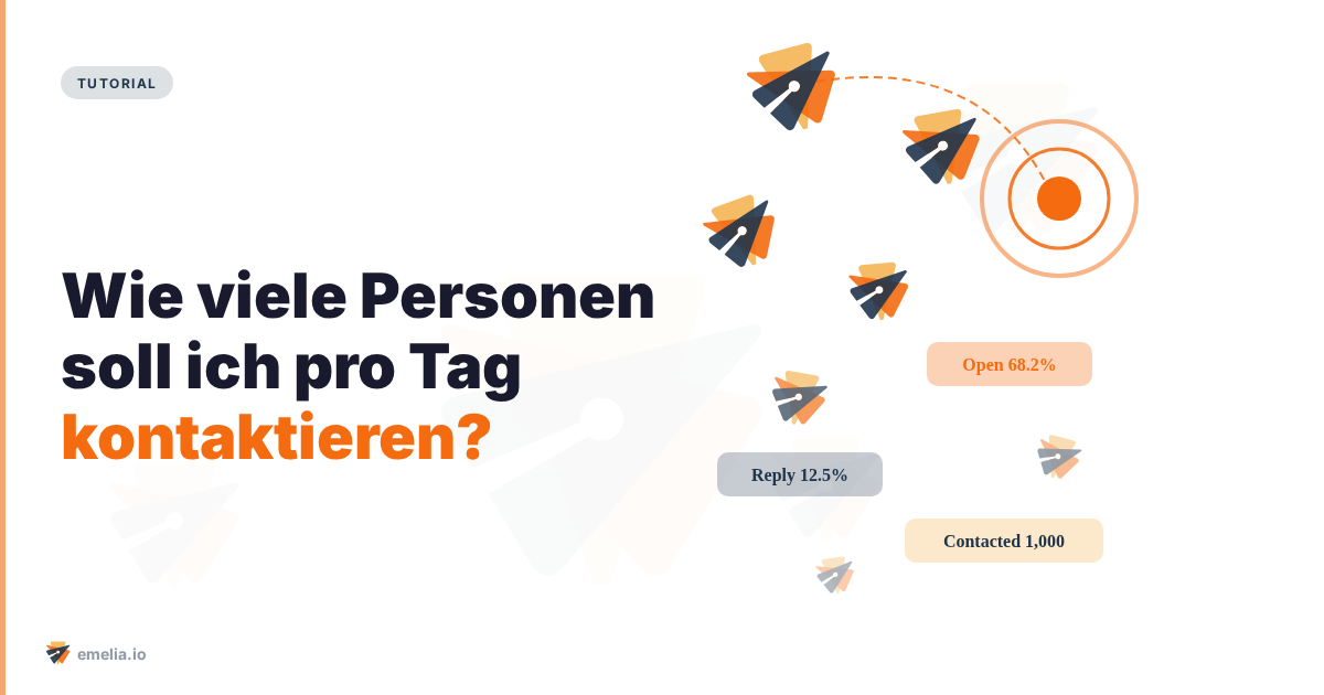 Wie viele Personen soll ich pro Tag kontaktieren?