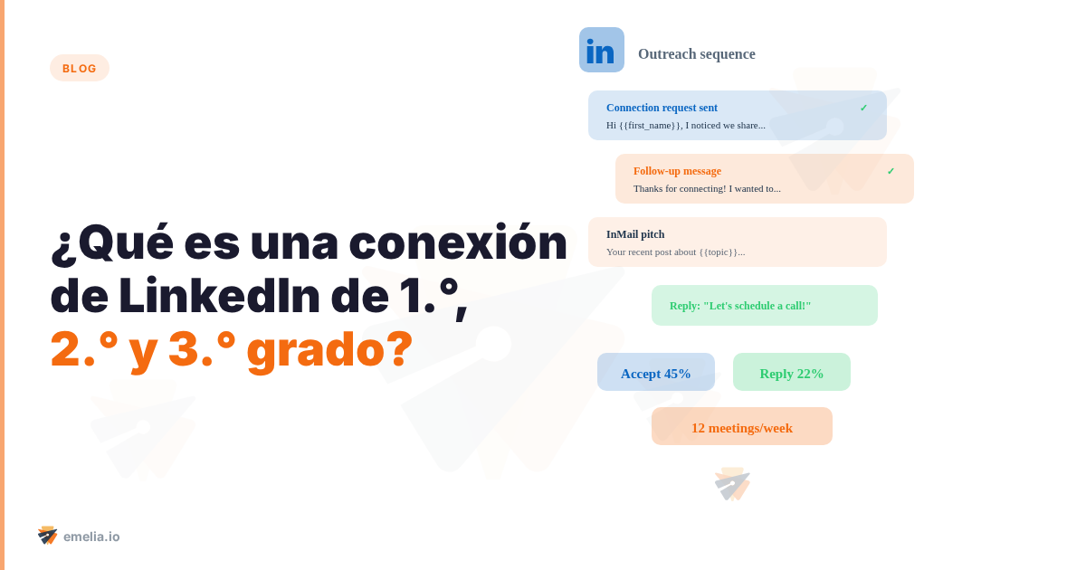 ¿Qué es una conexión de LinkedIn de 1.°, 2.° y 3.° grado?