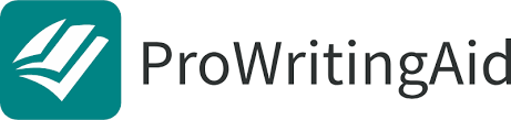 ProWritingAid is written in black on a white background, with a green square logo on the left containing a white book.
