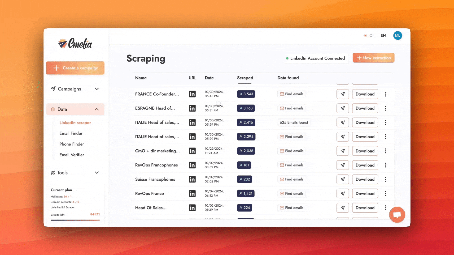 Export Scrap Data 