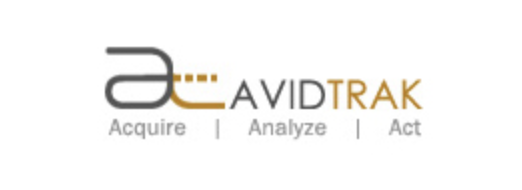 AvidTrak written in yellow and gray