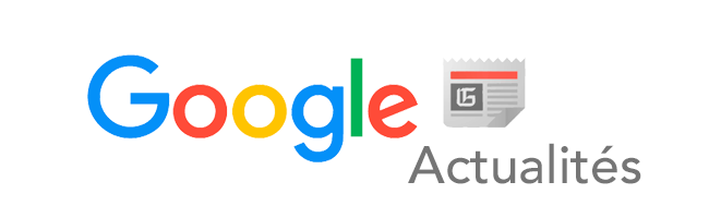 Google writes in blue, red, yellow, and green, and next to it is a paper newspaper.