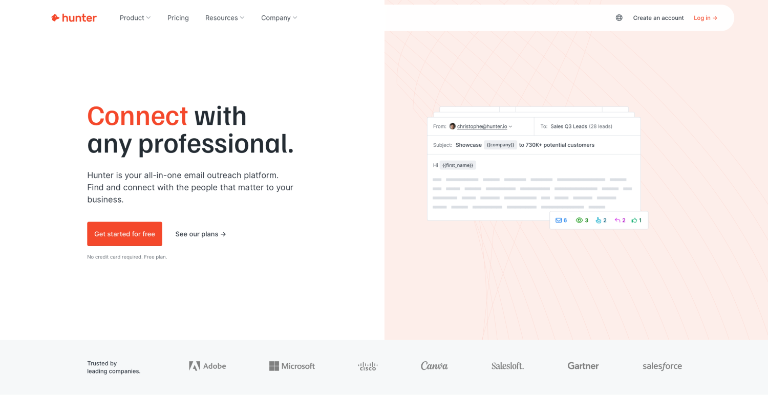 Recursas do Hunter.io
