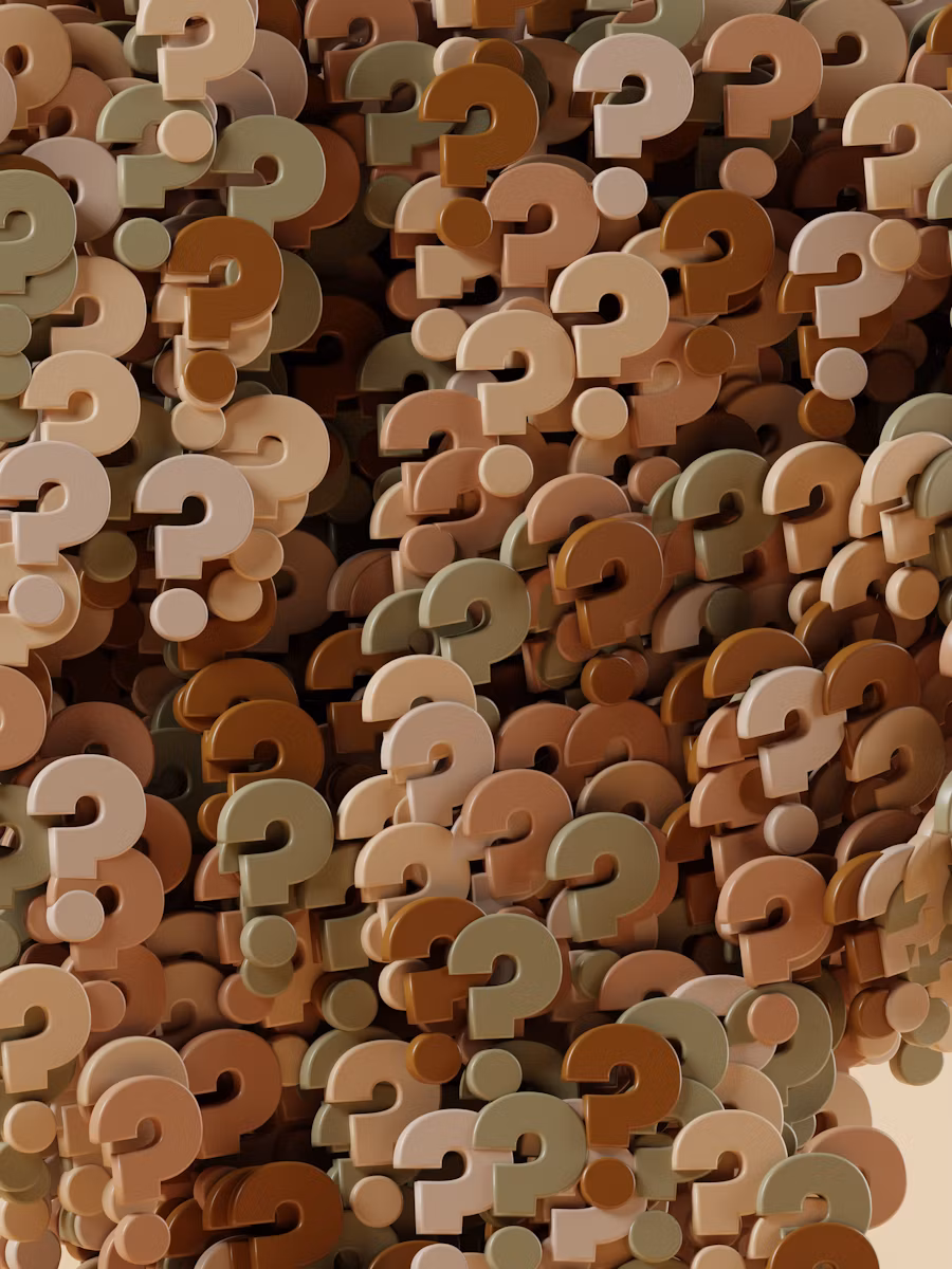 Lots of little question marks