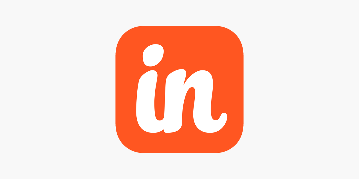 IN written in white in an orange square