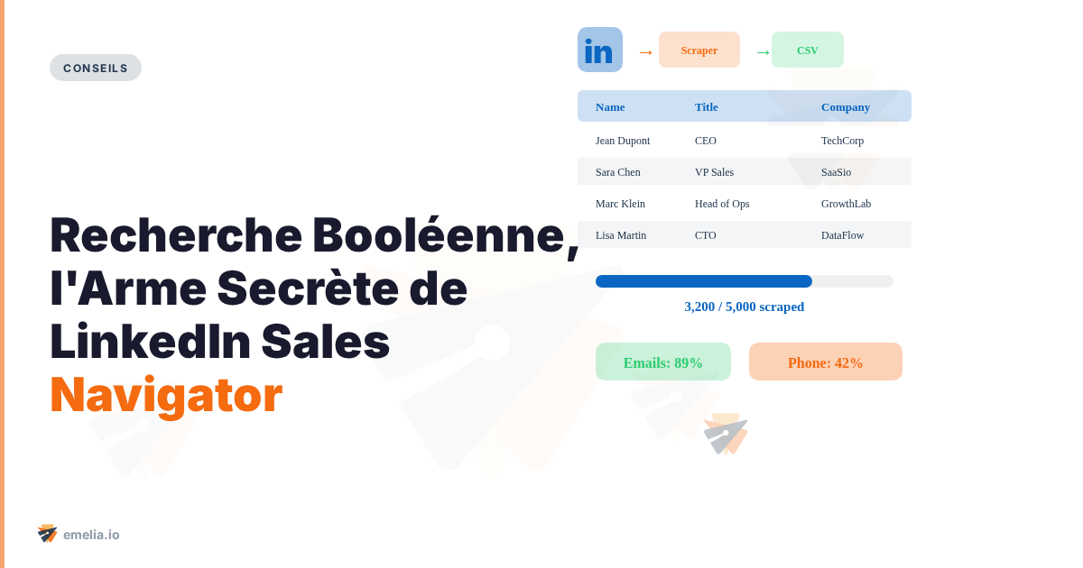 Recherche Booléenne, l'Arme Secrète de LinkedIn Sales Navigator